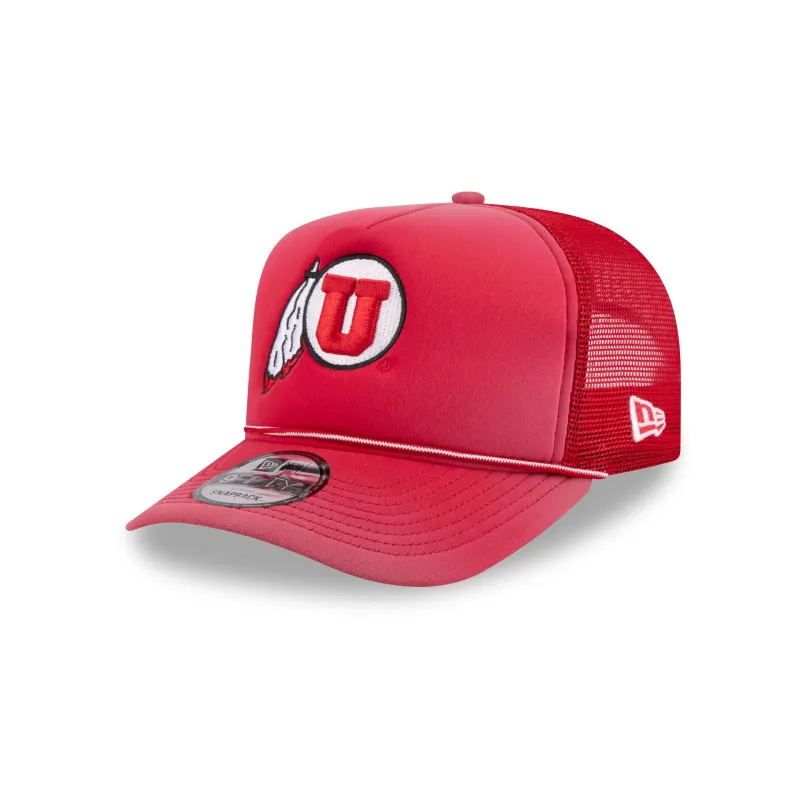 Utah Utes Worn 9FIFTY A-Frame Trucker Hat made by New Era