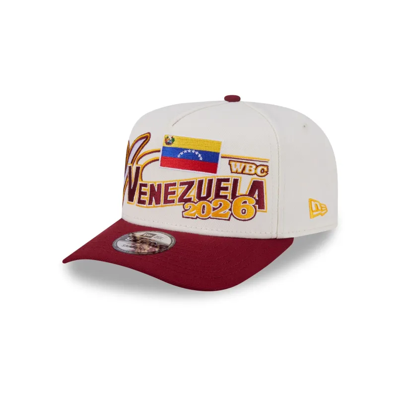 Venezuela Chrome White Classic 9FIFTY A-Frame Snapback Hat made by New Era