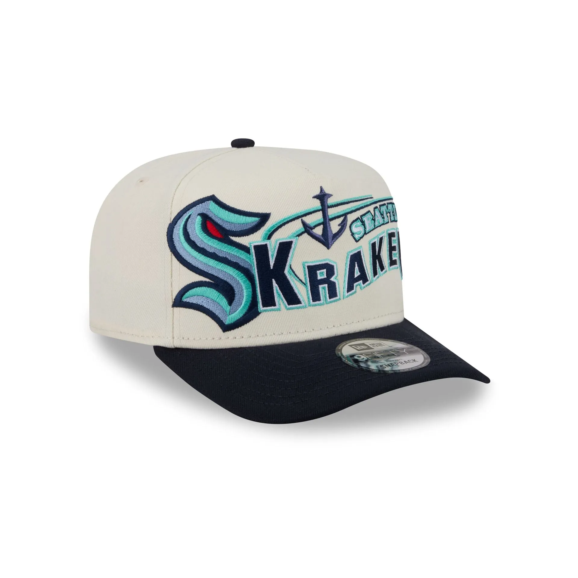 Seattle Kraken Chrome White Classic 9FIFTY A-Frame Snapback Hat sold by New Era product image thumbnail 3