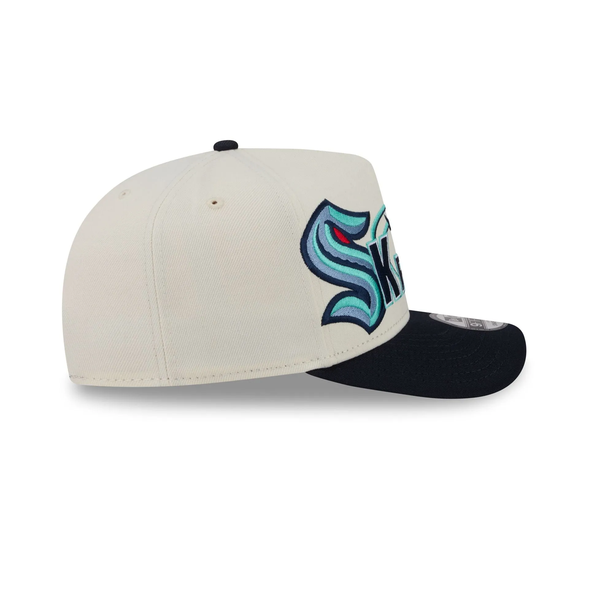 Seattle Kraken Chrome White Classic 9FIFTY A-Frame Snapback Hat sold by New Era product image thumbnail 5