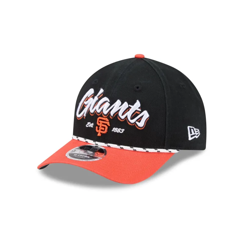 San Francisco Giants Team Loyal 9FORTY M-Crown Snapback Hat made by New Era
