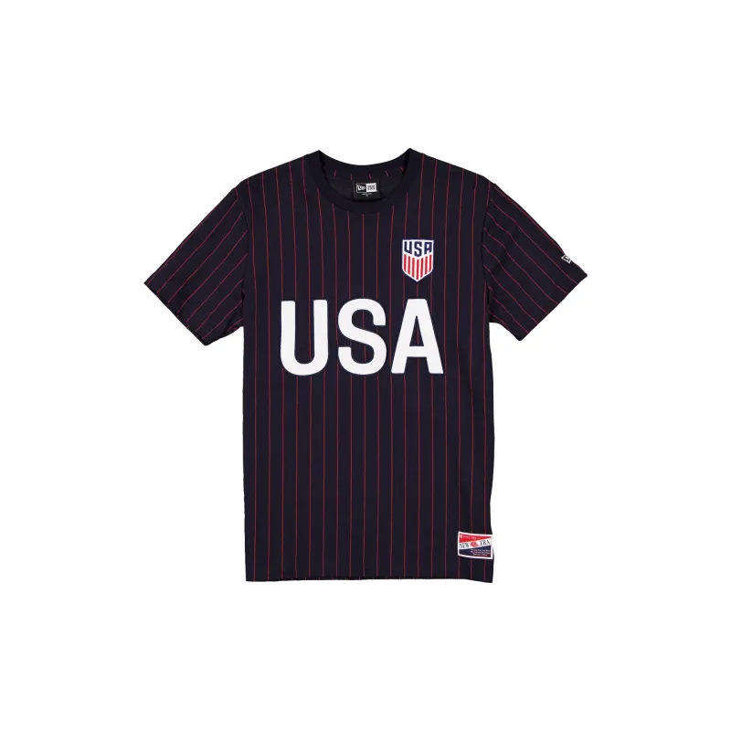 US Soccer Men's National Team Pinstripe T-Shirt sold by New Era