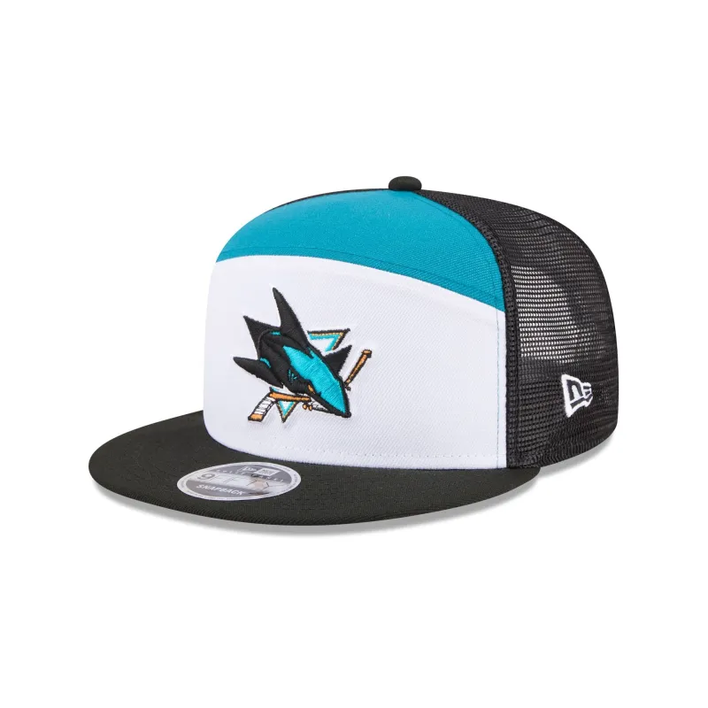 San Jose Sharks Block Split Panel 9FIFTY Trucker Hat sold by New Era