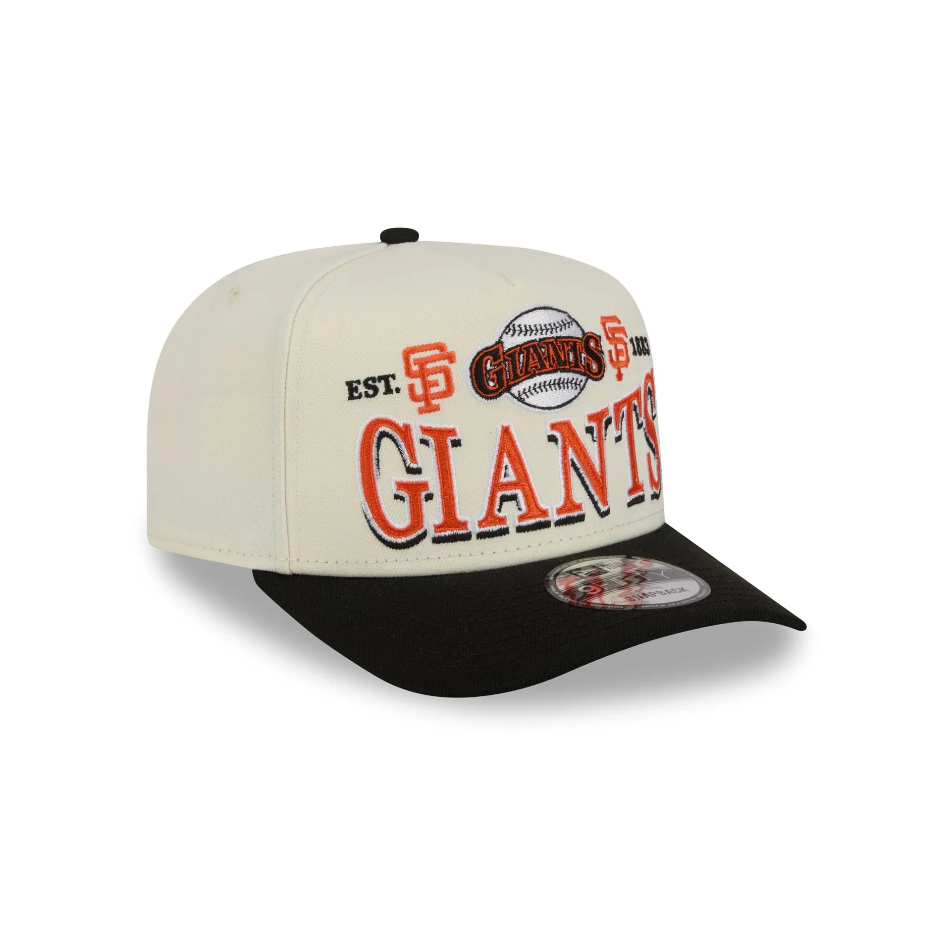 San Francisco Giants Three Hit Chrome White 9FIFTY A-Frame Snapback Hat sold by New Era product image thumbnail 3