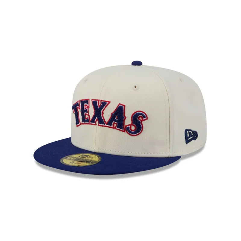 Texas Rangers Two Tone Stitch 59FIFTY Fitted Hat made by New Era