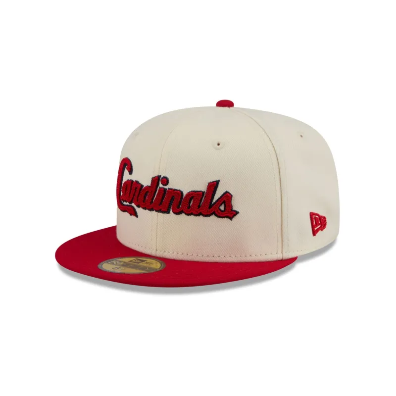 St. Louis Cardinals Two Tone Stitch 59FIFTY Fitted Hat made by New Era