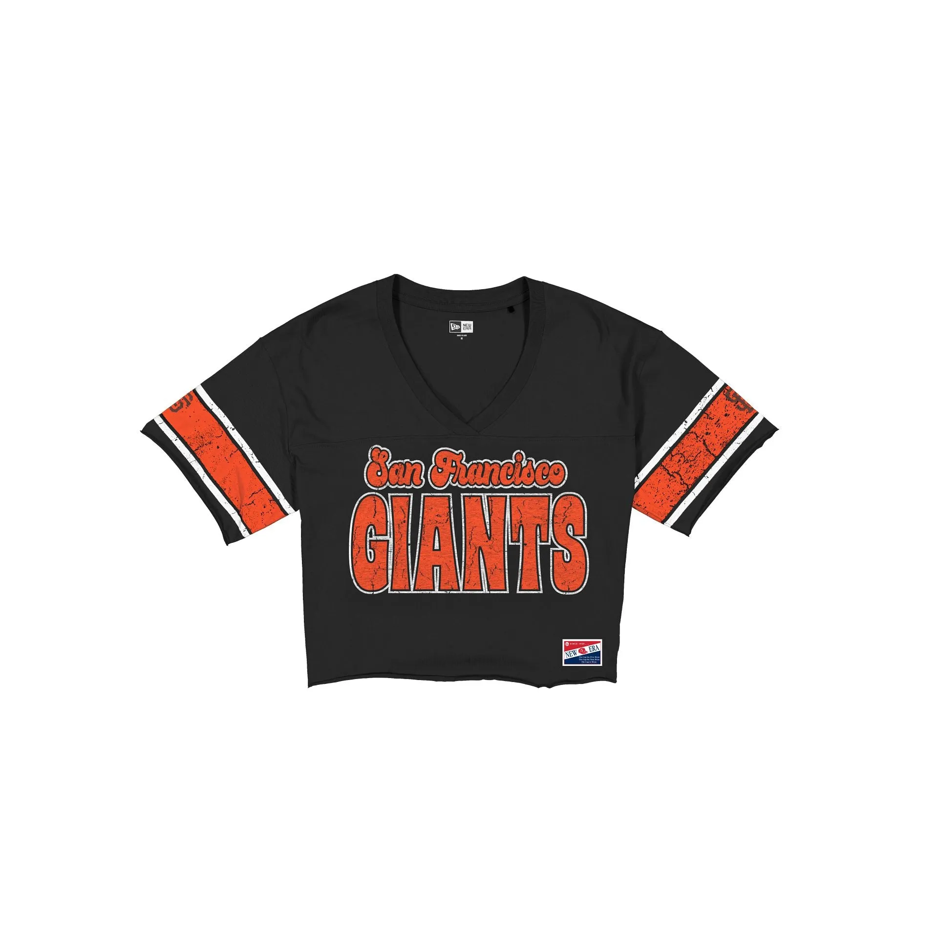 San Francisco Giants Throwback Women's Cropped T-Shirt sold by New Era
