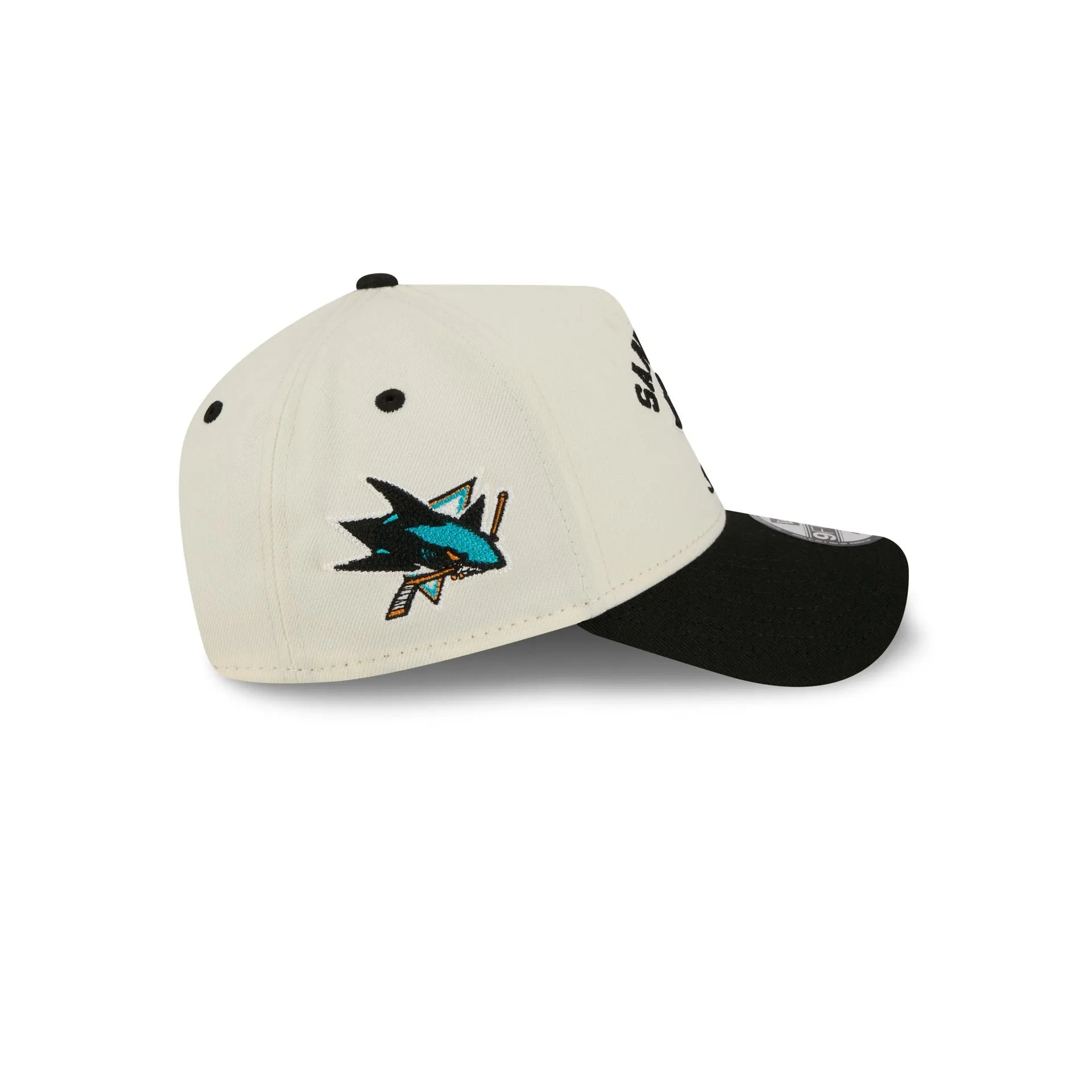 San Jose Sharks Chrome White Arched 9FORTY A-Frame Snapback Hat sold by New Era product image thumbnail 4
