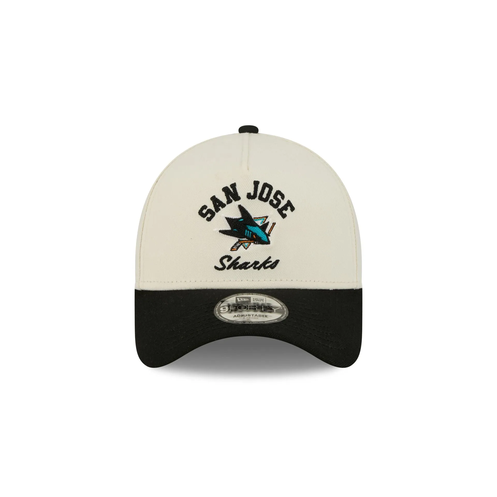 San Jose Sharks Chrome White Arched 9FORTY A-Frame Snapback Hat sold by New Era product image thumbnail 2