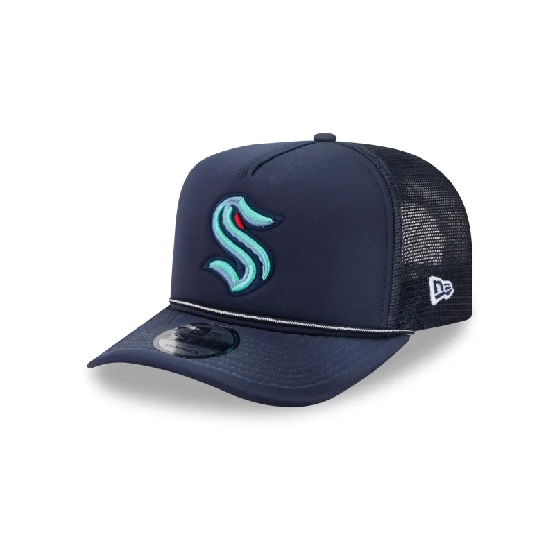 Seattle Kraken Worn 9FIFTY A-Frame Trucker Hat made by New Era