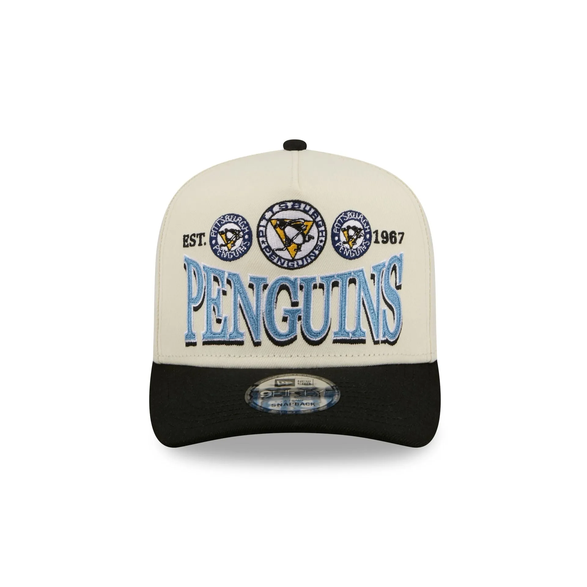 Pittsburgh Penguins Three Hit Chrome White 9FIFTY A-Frame Snapback Hat sold by New Era product image thumbnail 2