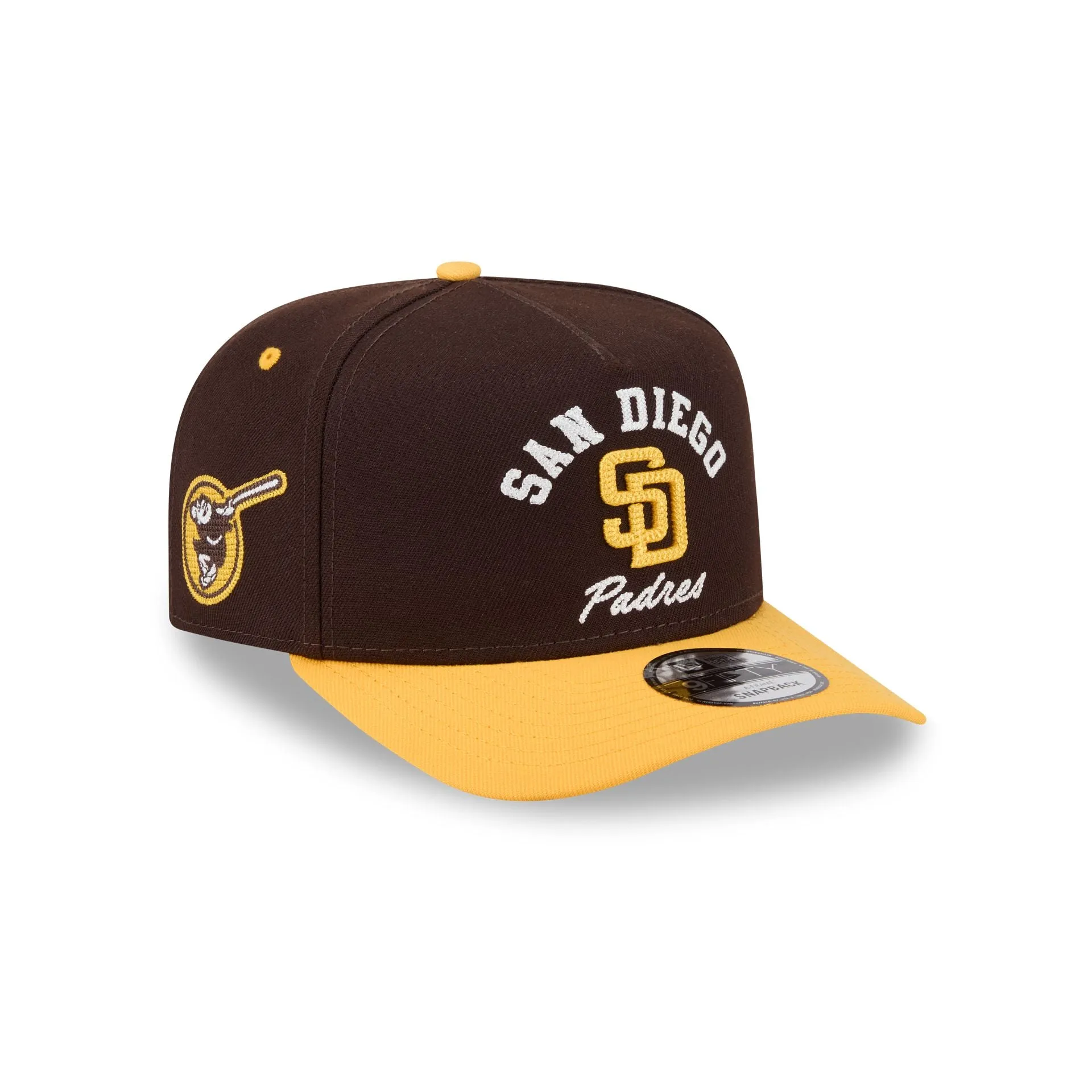 San Diego Padres Arched 9FIFTY A-Frame Snapback Hat sold by New Era