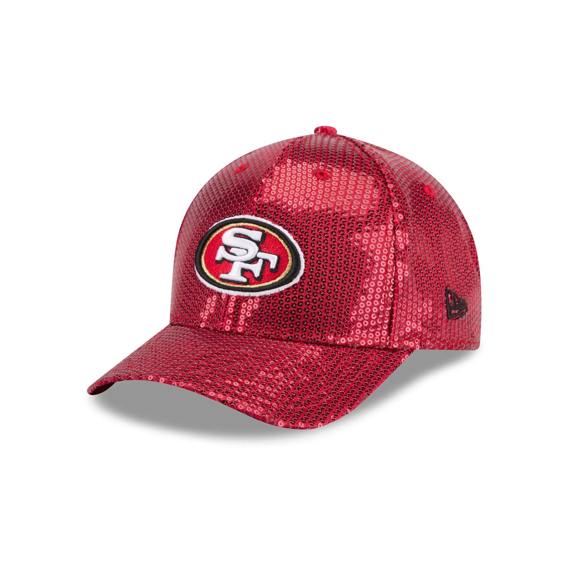 San Francisco 49ers Sequin Women's 9FORTY M-Crown Snapback Hat sold by New Era