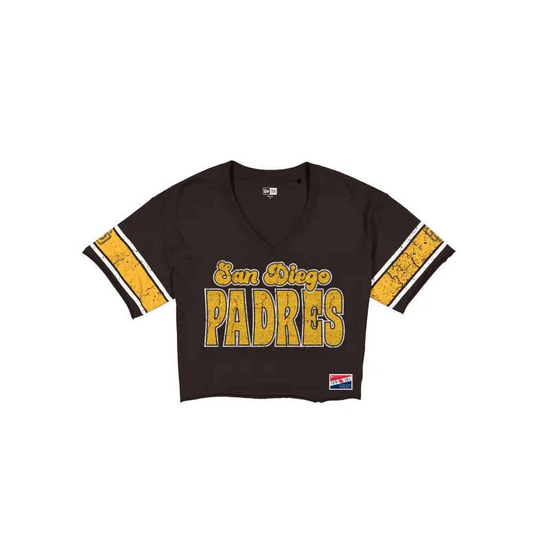 San Diego Padres Throwback Women's Cropped T-Shirt made by New Era