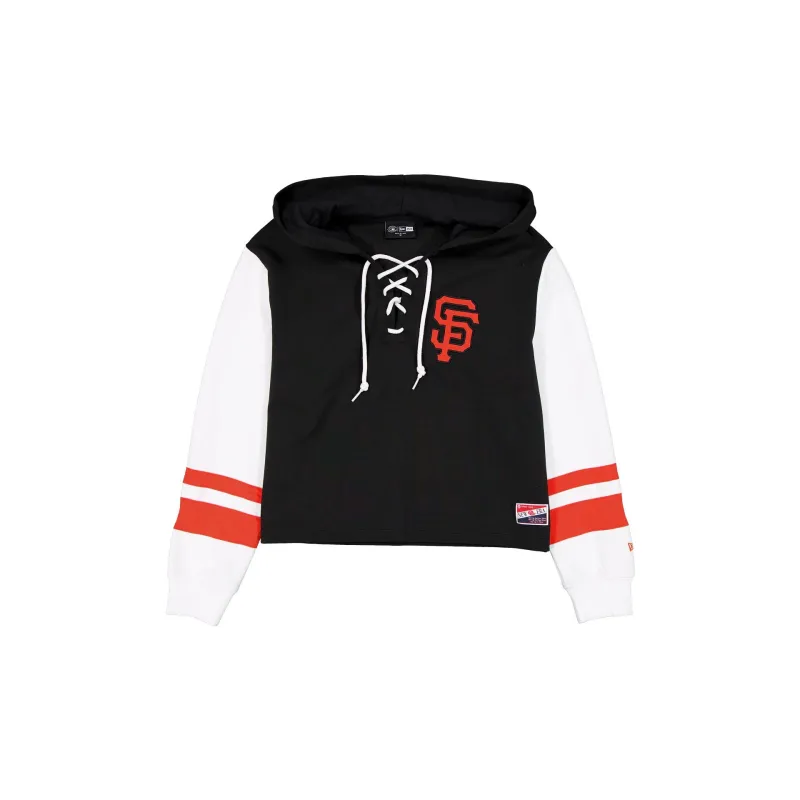 San Francisco Giants Throwback Tie Women's Hoodie made by New Era