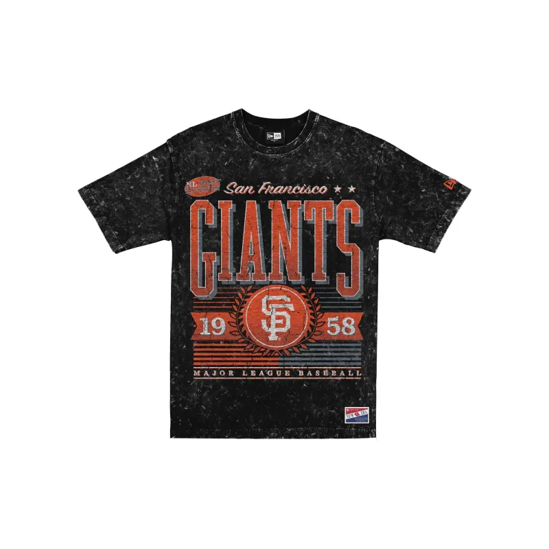 San Francisco Giants Throwback Vintage Wash T-Shirt sold by New Era