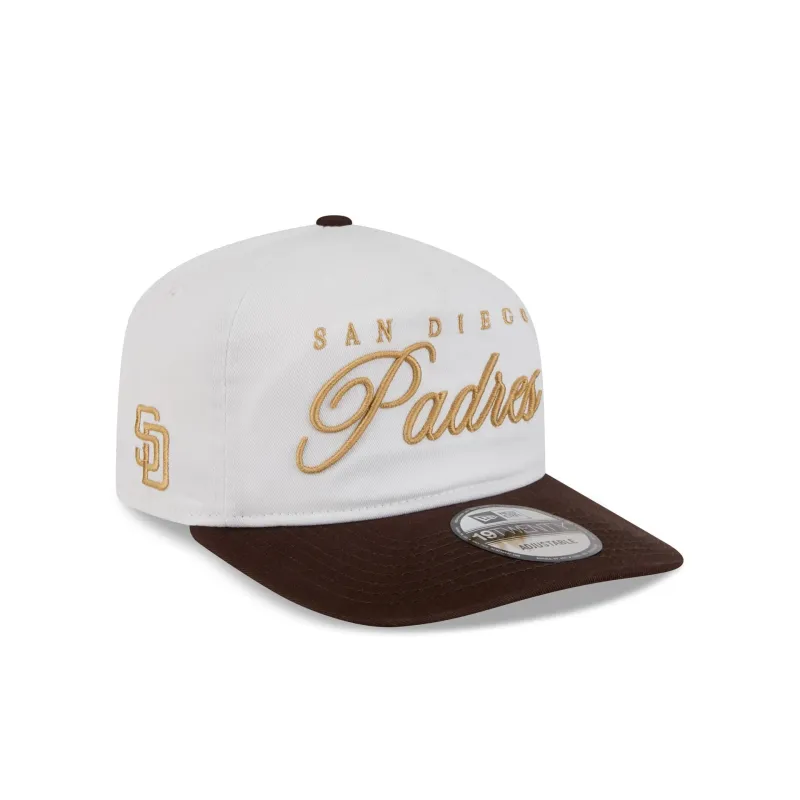 San Diego Padres Gold Scripted 19TWENTY Adjustable Hat made by New Era