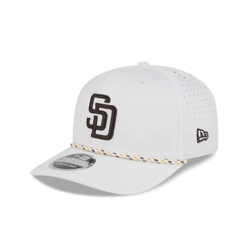 San Diego Padres Optic White Performance Rope 9SEVENTY Stretch-Snap Hat made by New Era