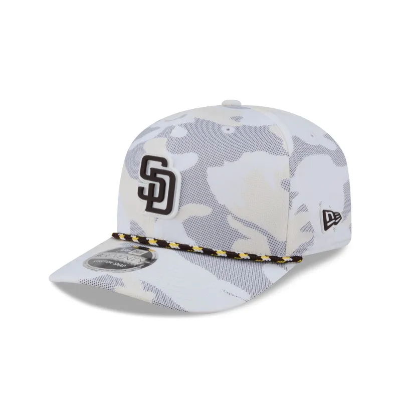 San Diego Padres White Camo Performance Rope 9SEVENTY Stretch-Snap Hat made by New Era