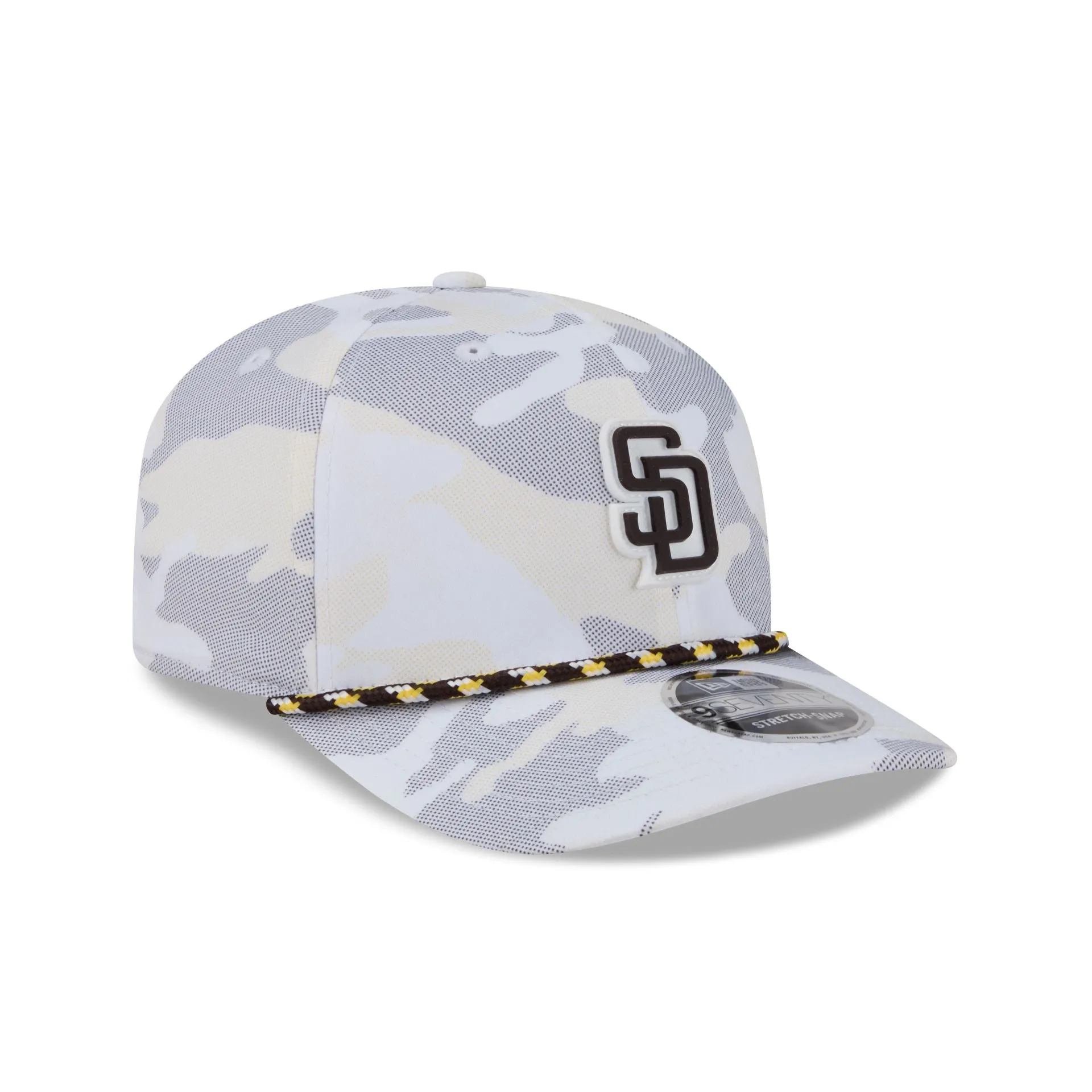 San Diego Padres White Camo Performance Rope 9SEVENTY Stretch-Snap Hat sold by New Era product image thumbnail 3