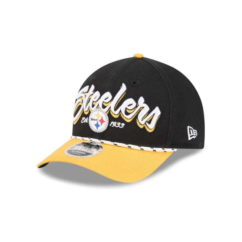 Pittsburgh Steelers Team Loyal 9FORTY M-Crown Snapback Hat sold by New Era