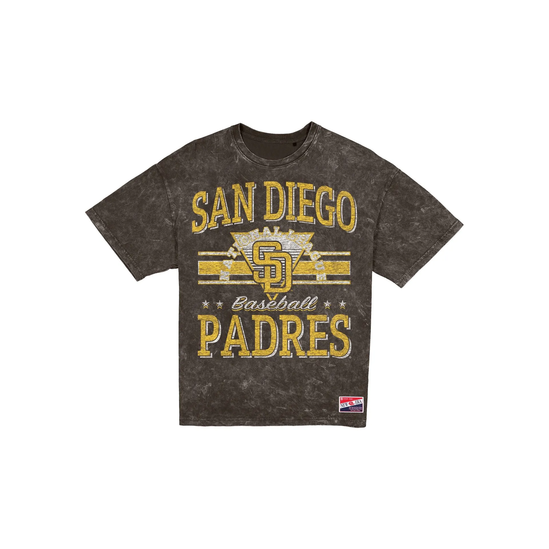 San Diego Padres Throwback Vintage Wash Women's T-Shirt sold by New Era