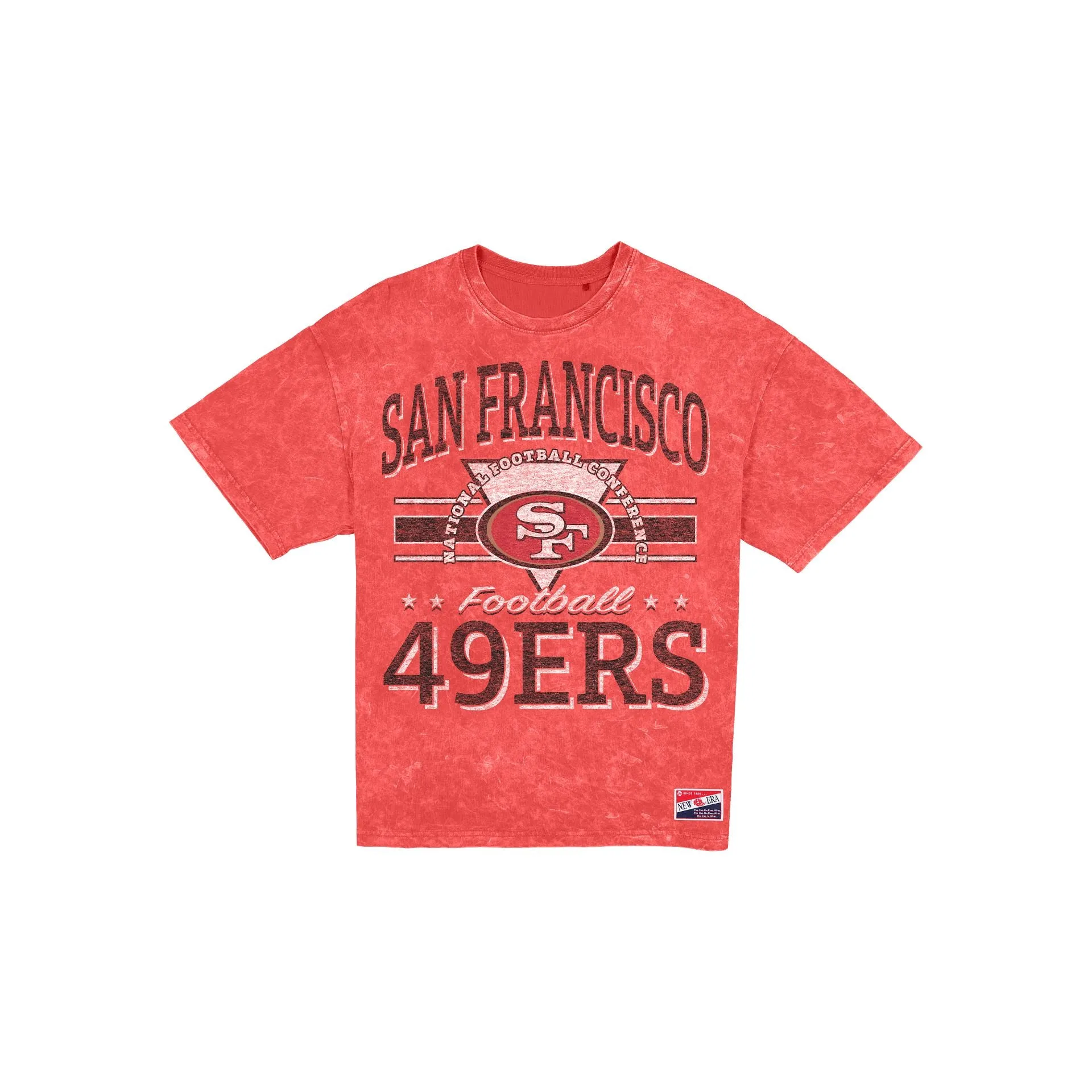 San Francisco 49ers Throwback Vintage Wash Women's T-Shirt sold by New Era