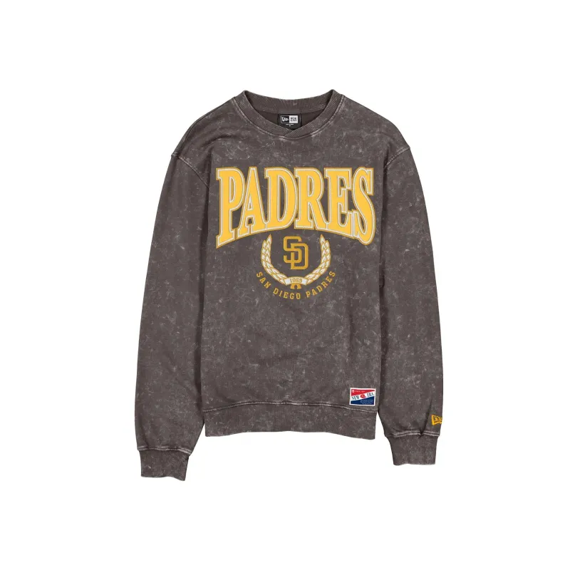 San Diego Padres Throwback Mineral Wash Crewneck made by New Era