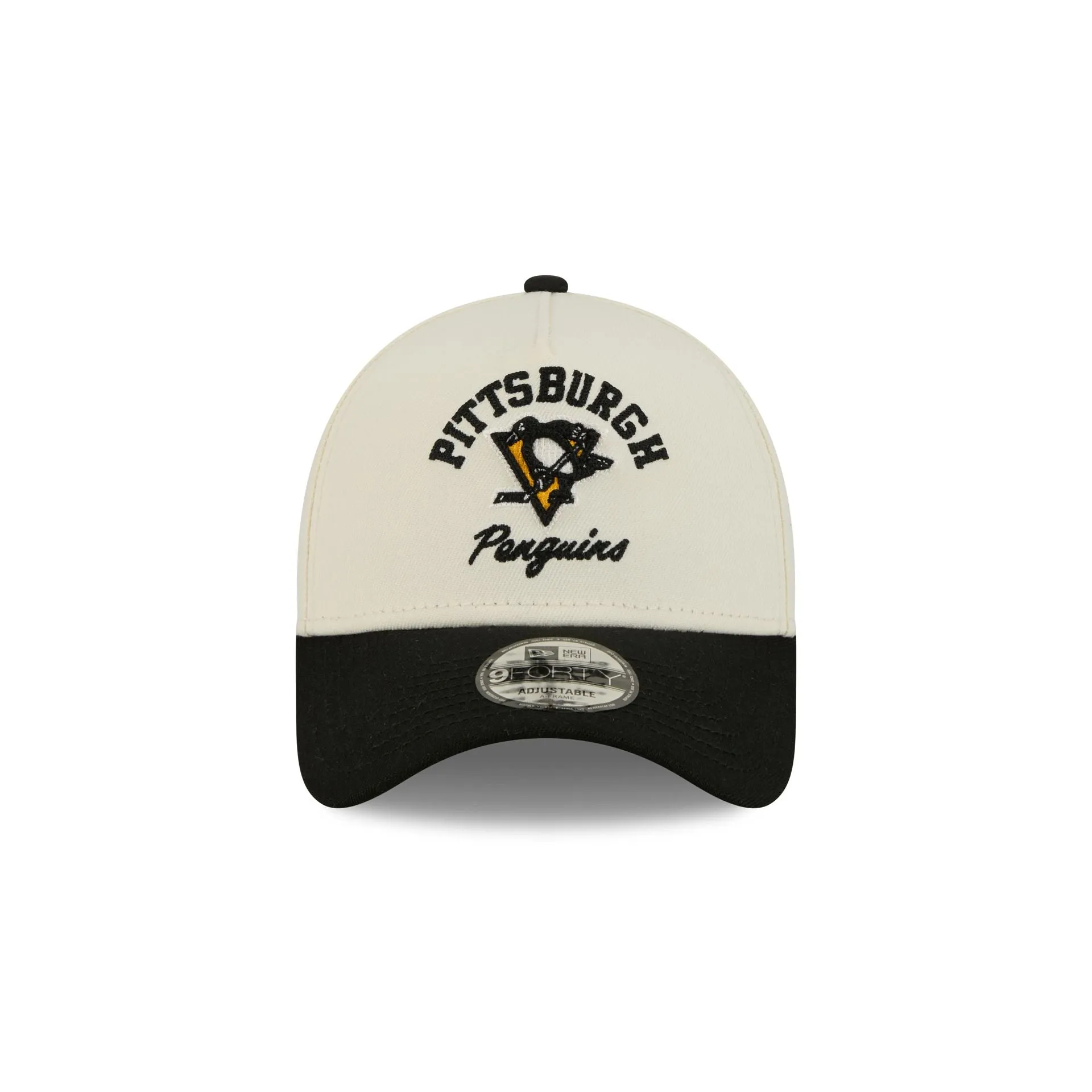 Pittsburgh Penguins Chrome White Arched 9FORTY A-Frame Snapback Hat sold by New Era product image thumbnail 2