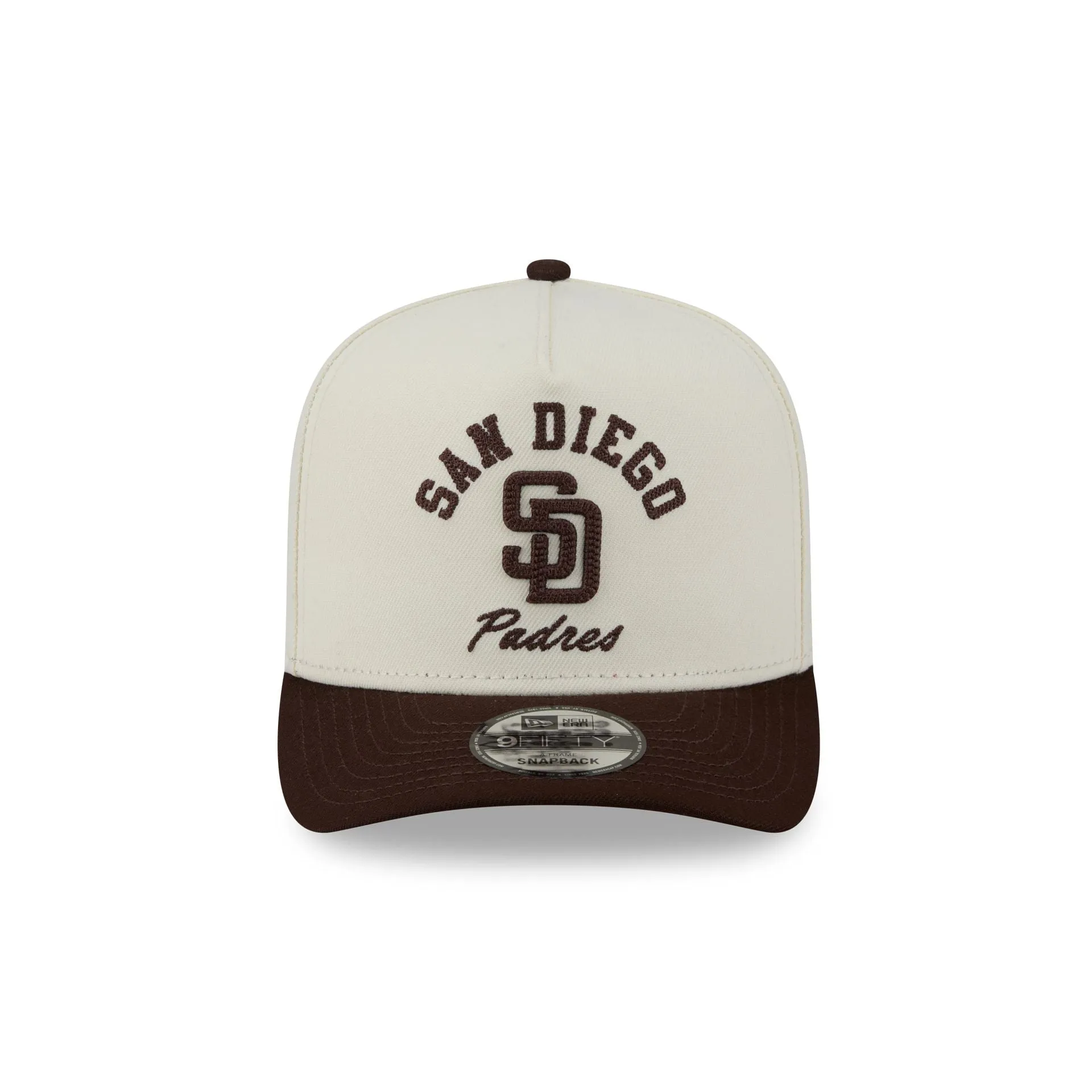 San Diego Padres Arched Chrome White 9FIFTY A-Frame Snapback Hat sold by New Era product image thumbnail 2