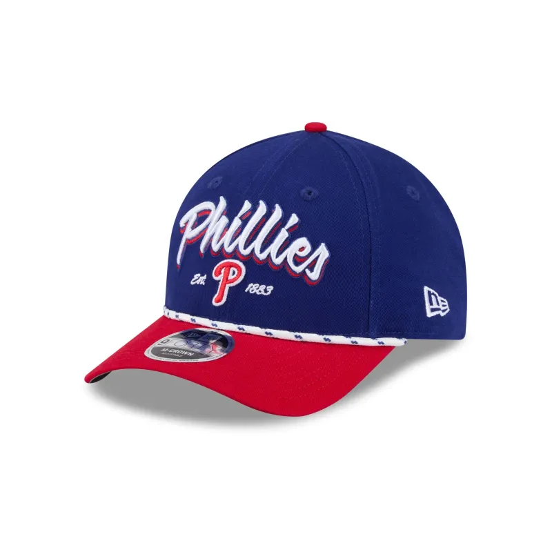 Philadelphia Phillies Team Loyal 9FORTY M-Crown Snapback Hat made by New Era