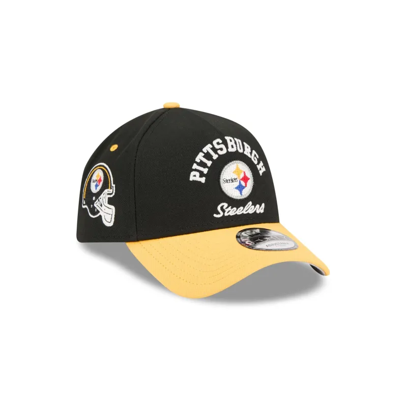Pittsburgh Steelers Arched 9FORTY A-Frame Snapback Hat sold by New Era