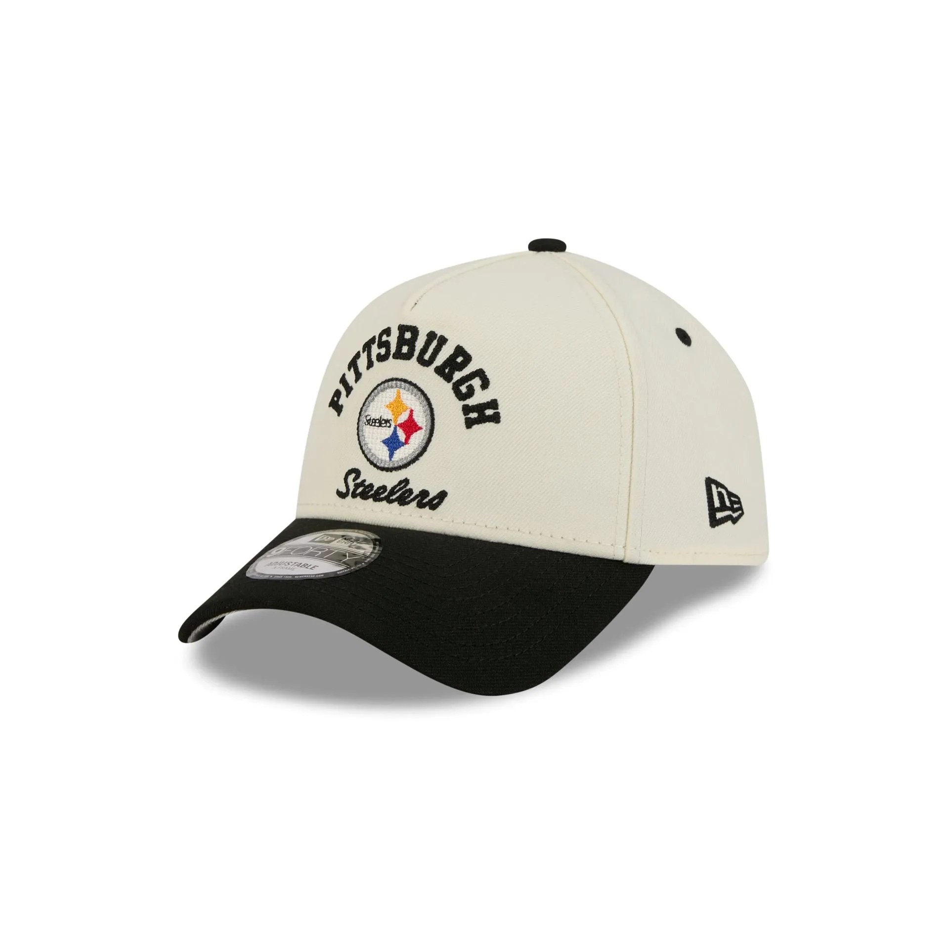 Pittsburgh Steelers Chrome White Arched 9FORTY A-Frame Snapback Hat sold by New Era product image thumbnail 3