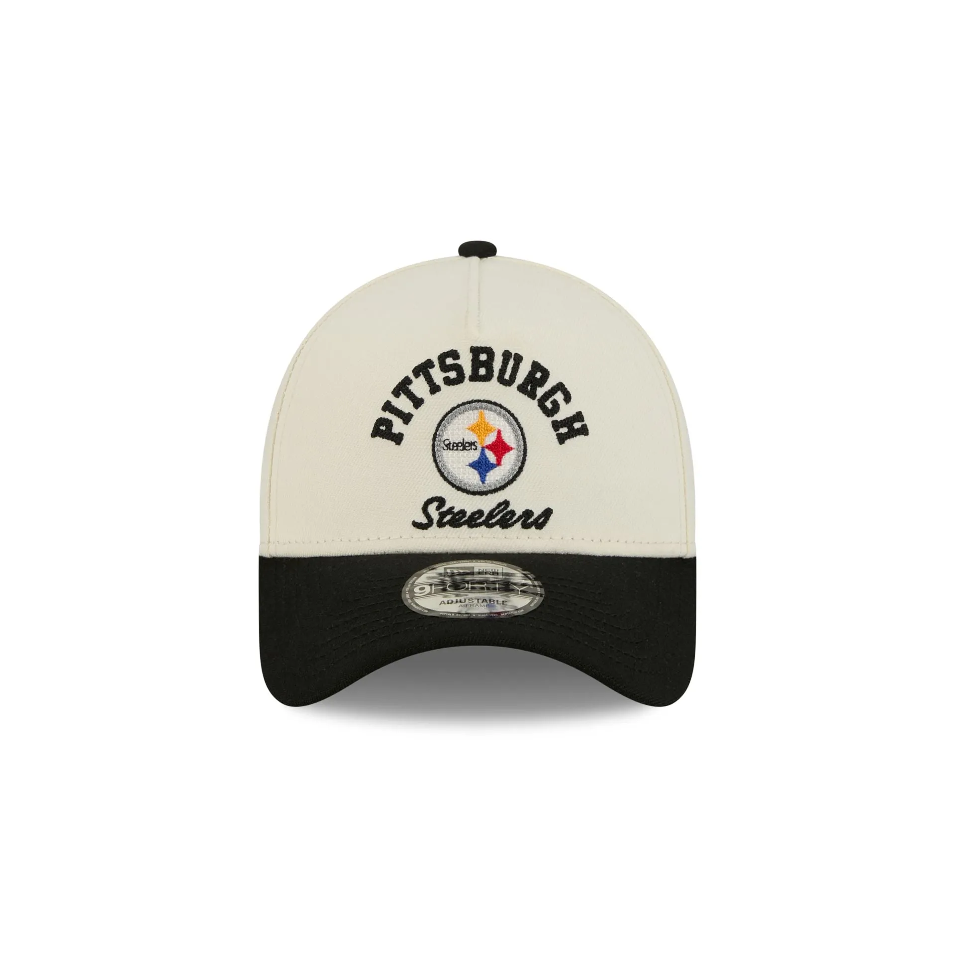 Pittsburgh Steelers Chrome White Arched 9FORTY A-Frame Snapback Hat sold by New Era product image thumbnail 2