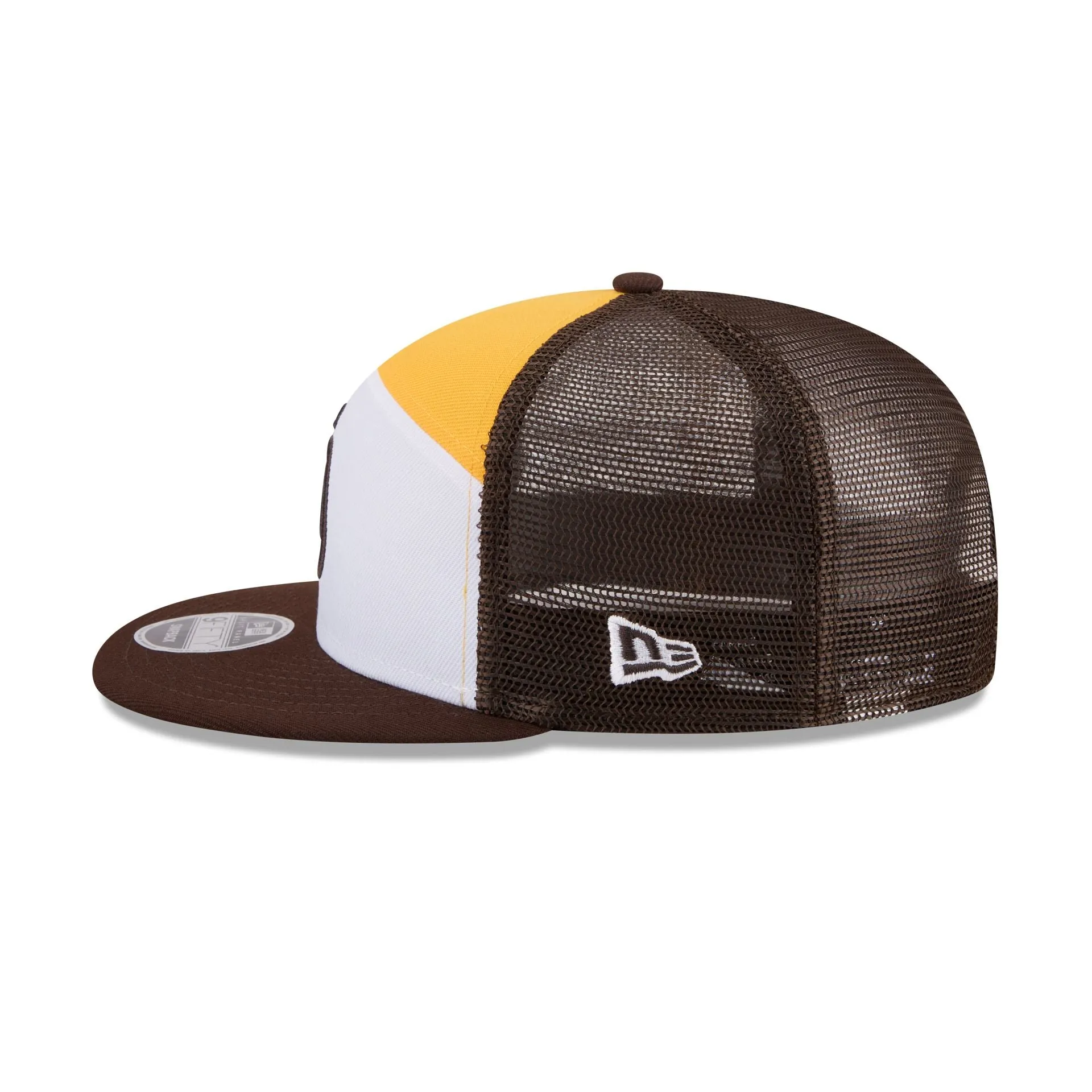 San Diego Padres Block Split Panel 9FIFTY Trucker Hat sold by New Era product image thumbnail 4