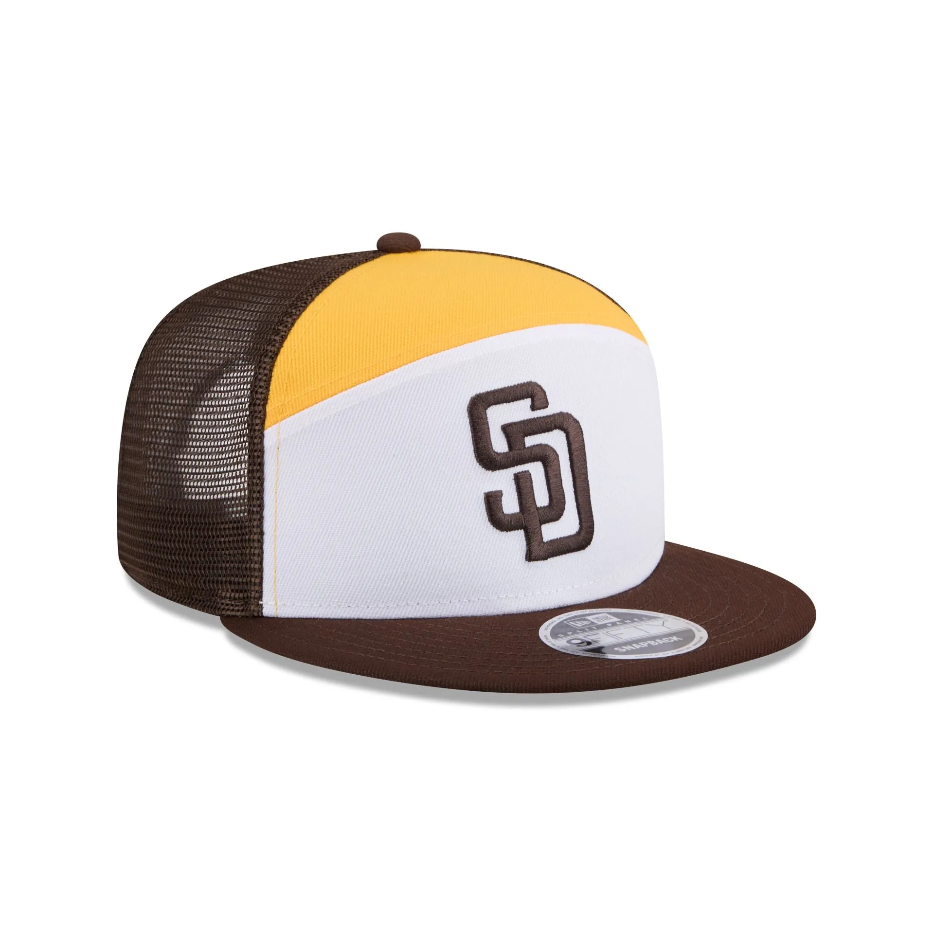 San Diego Padres Block Split Panel 9FIFTY Trucker Hat sold by New Era product image thumbnail 3