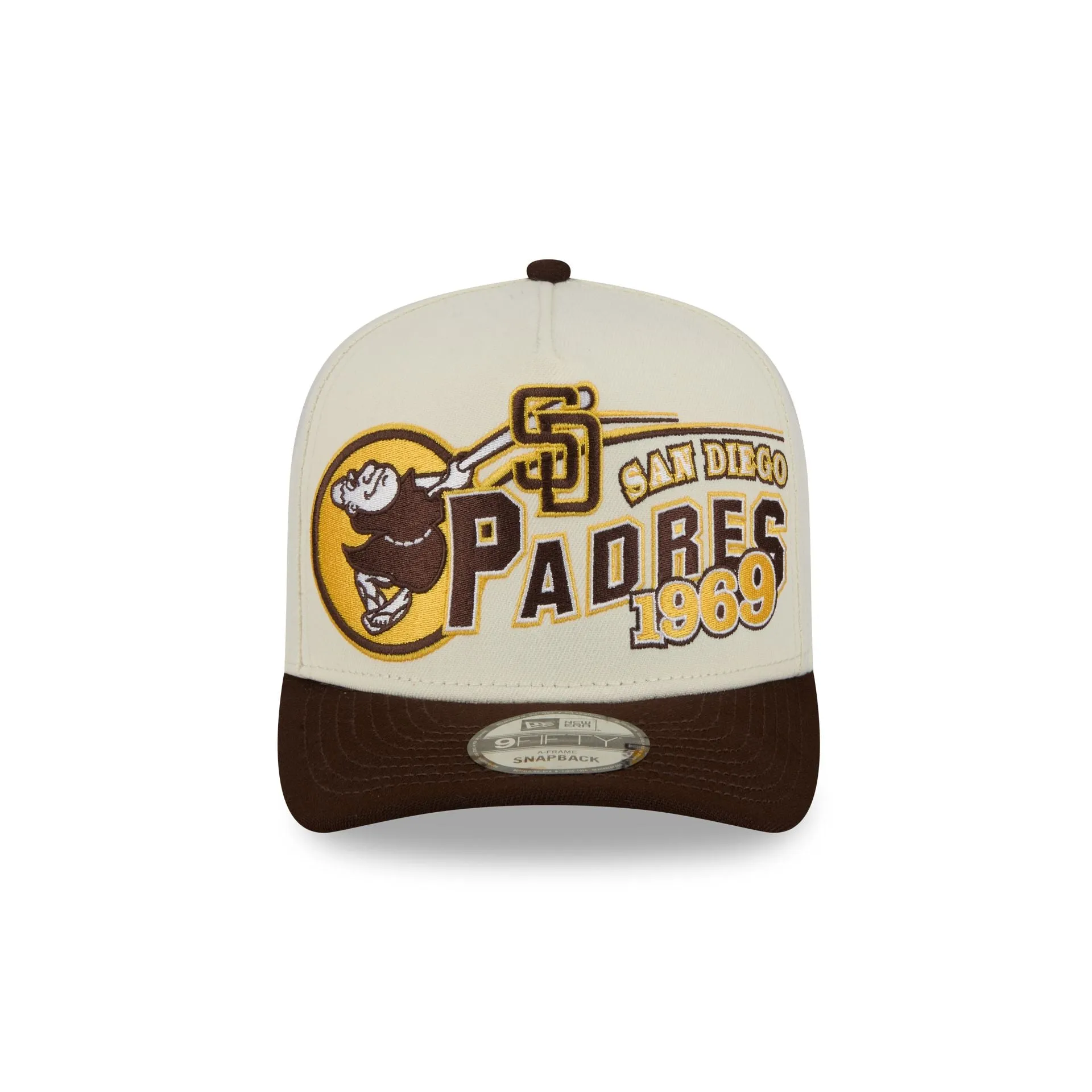 San Diego Padres Chrome White Classic 9FIFTY A-Frame Snapback Hat sold by New Era product image thumbnail 2