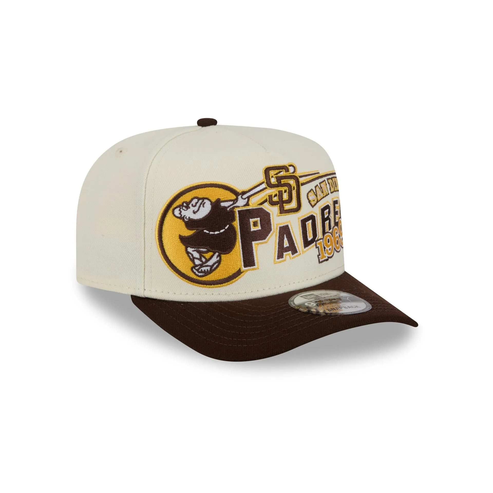 San Diego Padres Chrome White Classic 9FIFTY A-Frame Snapback Hat sold by New Era product image thumbnail 3