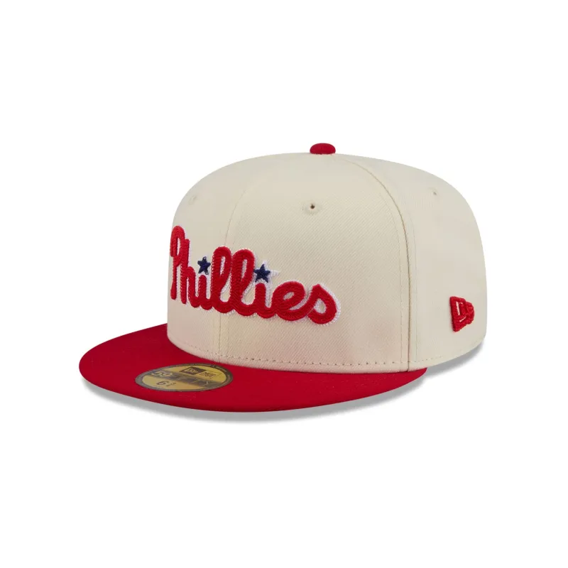 Philadelphia Phillies Two Tone Stitch 59FIFTY Fitted Hat sold by New Era