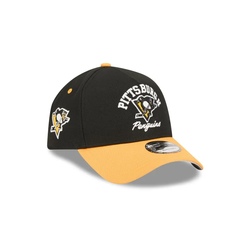 Pittsburgh Penguins Arched 9FORTY A-Frame Snapback Hat sold by New Era