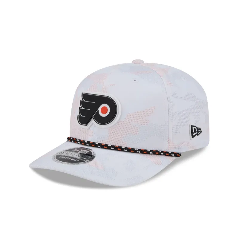 Philadelphia Flyers White Camo Performance Rope 9SEVENTY Stretch-Snap Hat made by New Era