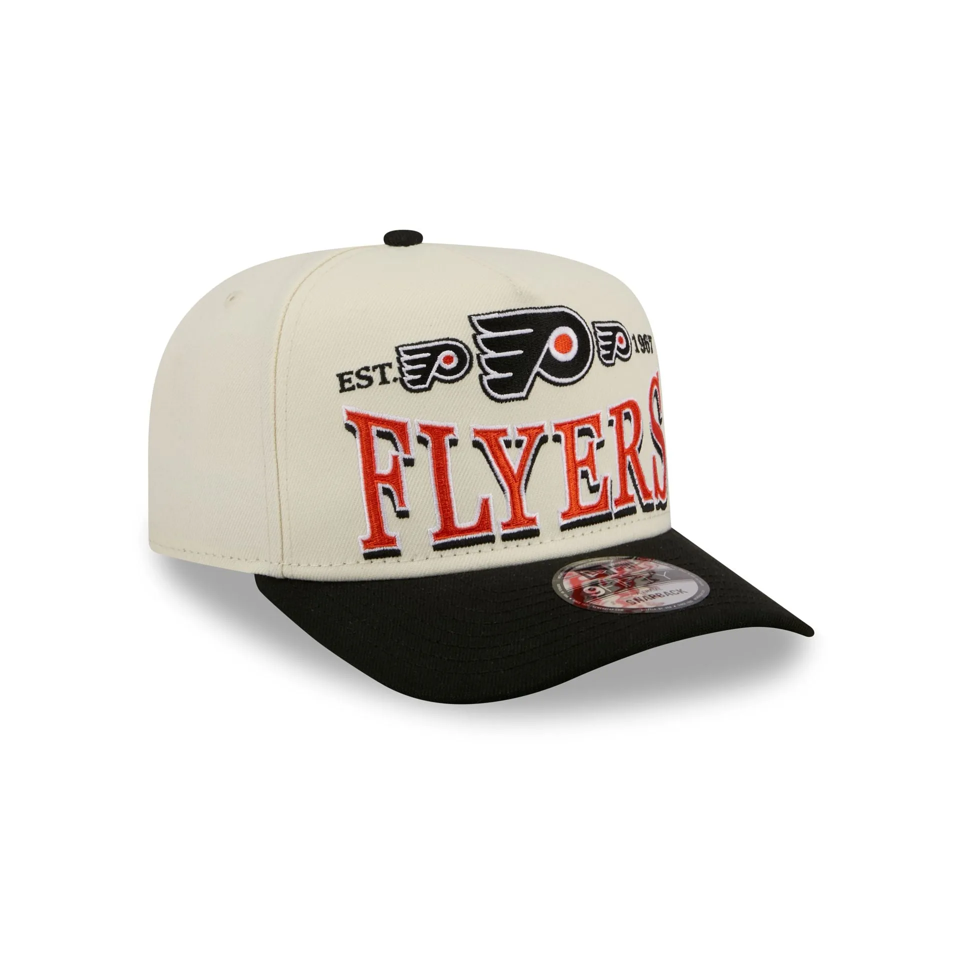 Philadelphia Flyers Three Hit Chrome White 9FIFTY A-Frame Snapback Hat sold by New Era product image thumbnail 3