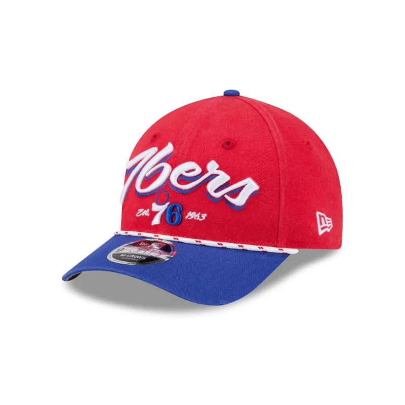 Philadelphia 76ers Team Loyal 9FORTY M-Crown Snapback Hat sold by New Era