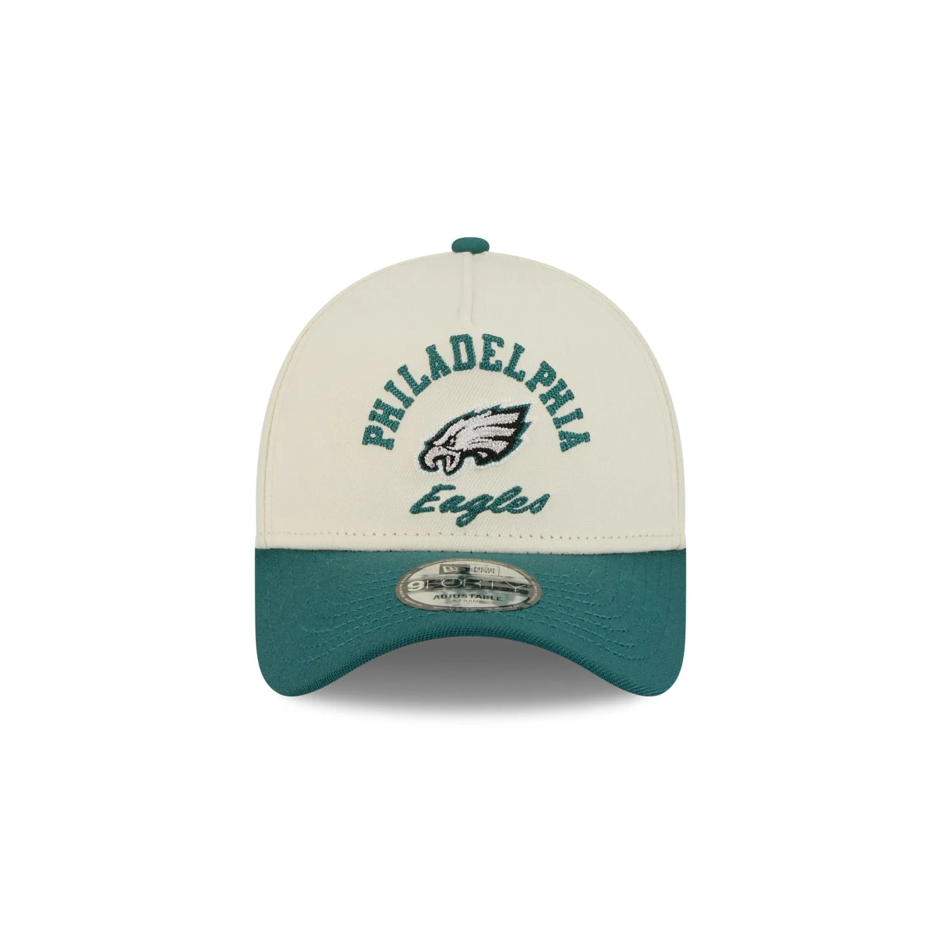 Philadelphia Eagles Chrome White Arched 9FORTY A-Frame Snapback Hat sold by New Era product image thumbnail 2