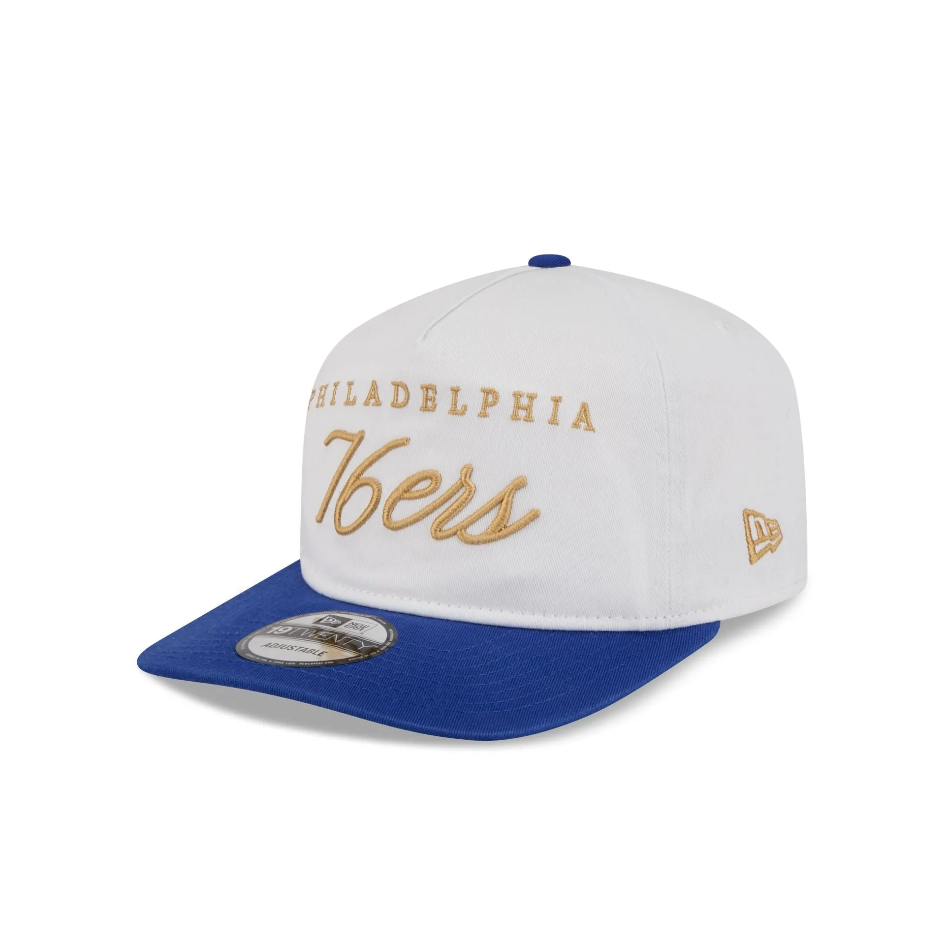 Philadelphia 76ers Gold Scripted 19TWENTY Adjustable Hat sold by New Era product image thumbnail 3