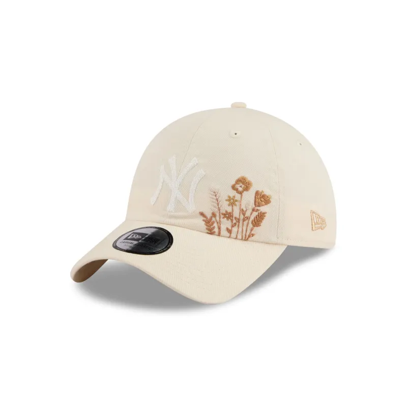 New York Yankees Wildflower Light Cream Casual Classic Adjustable Hat sold by New Era