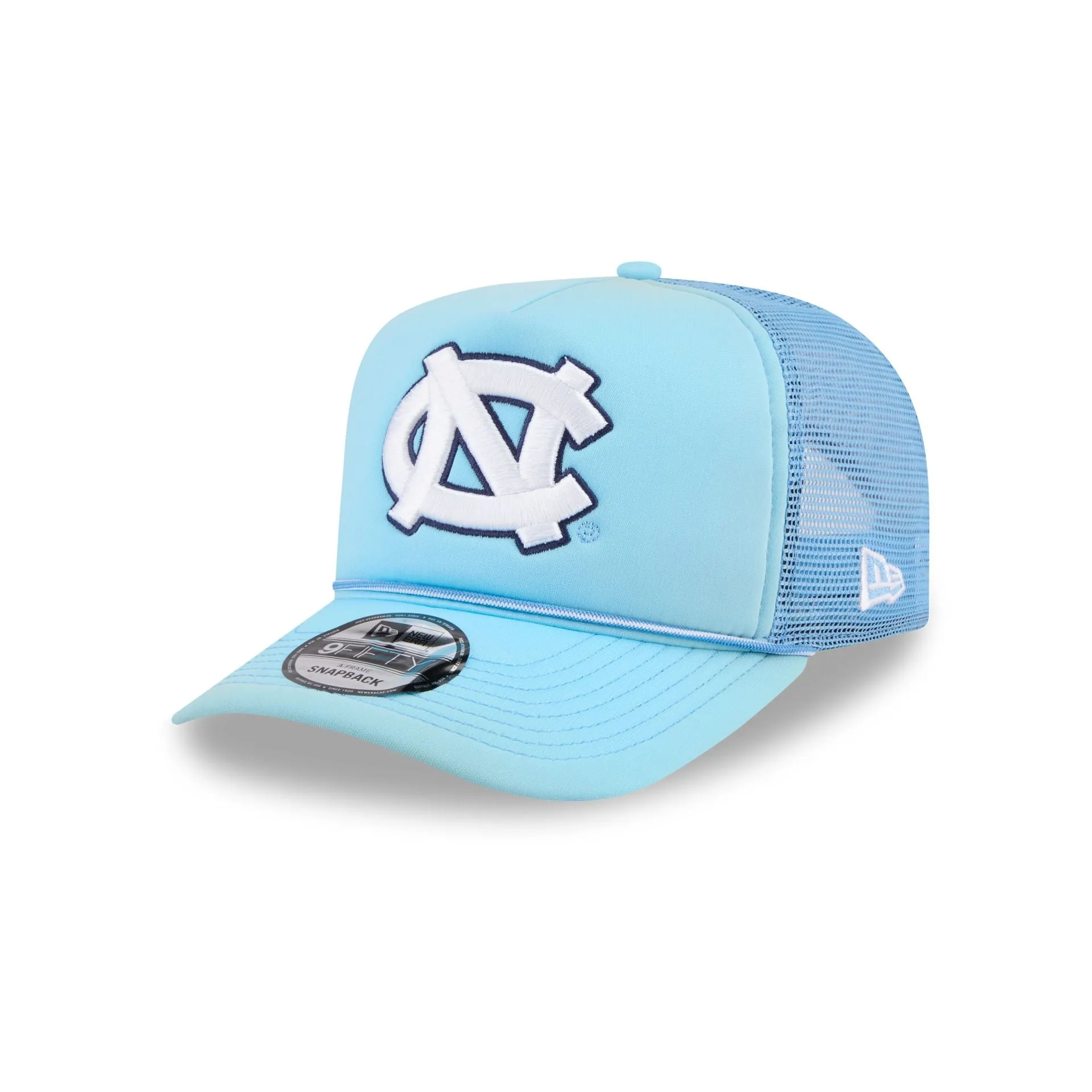 North Carolina Tar Heels Worn 9FIFTY A-Frame Trucker Hat sold by New Era