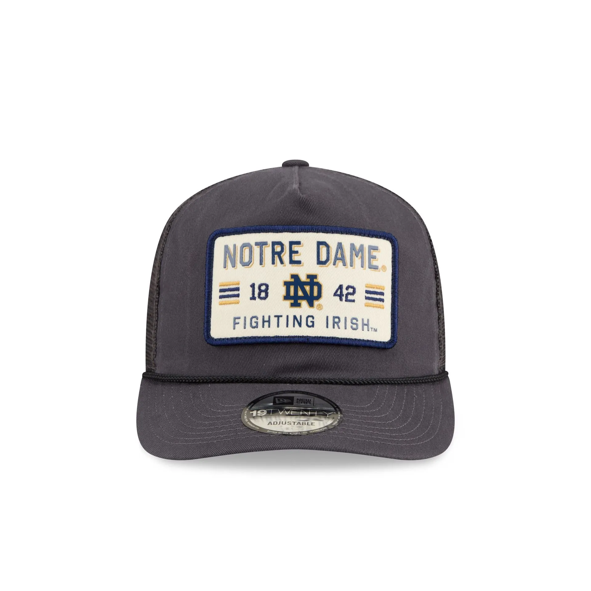 Notre Dame Fighting Irish Washed Graphite 19TWENTY Trucker Hat sold by New Era product image thumbnail 2