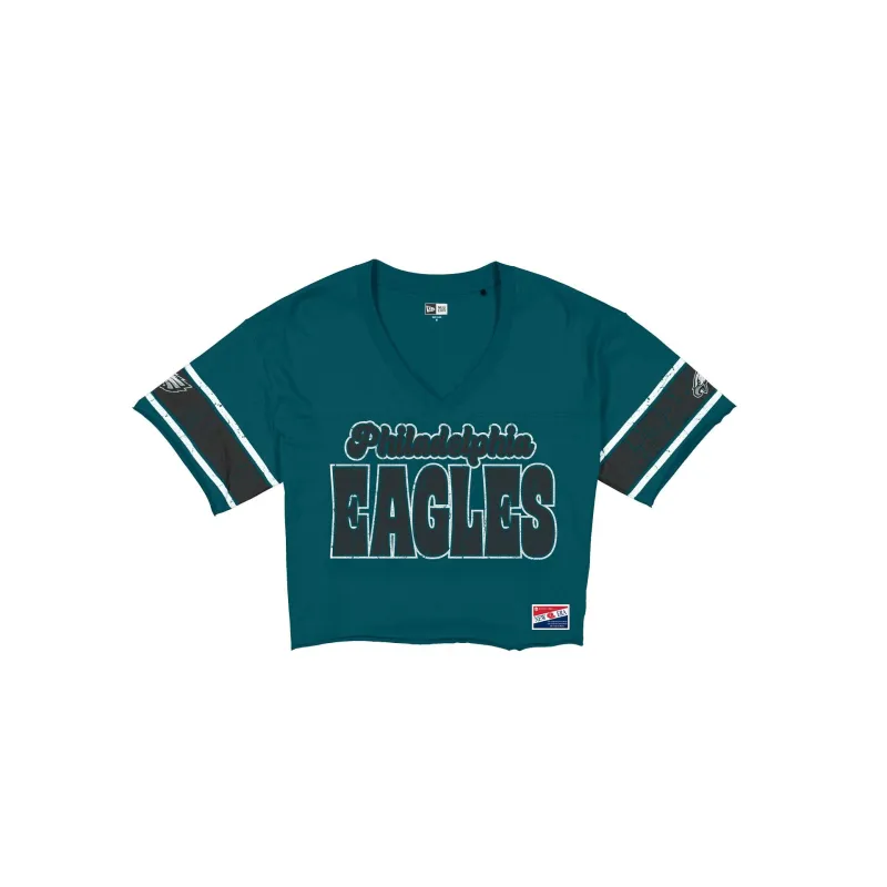 Philadelphia Eagles Throwback Women's Cropped T-Shirt made by New Era