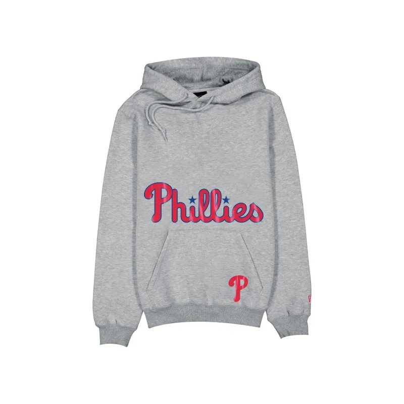 Philadelphia Phillies Game Day Heather Gray Hoodie made by New Era